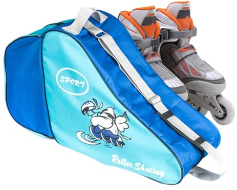 Genérico Pour patins à roulettes | Grande respirabilité avec sangle réglable – Patinage sur glace pour garçons et filles – Pour piste de hockey, bagages, transport quotidien d'entraînement en plein