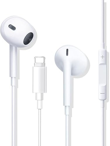 Oeing Auriculares para teléfono, Auriculares con Cable con Aislamiento acústico, Soporte para Control de Volumen de Llamadas, compatibles con iPhone 14/13/12, compatibles con iOS (B1)