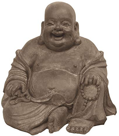 STONE-LITE Drop 838lz Buddha Happy bestellen, Verpackung Statue, schwarz, 46 x 42 x 42 cm