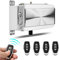 Serratura Elettrica, Sicurezza Invisibile con 4 Telecomandi Smart per la Porta di Casa, Home Door Lock Kit Meccanica Keyless Entry