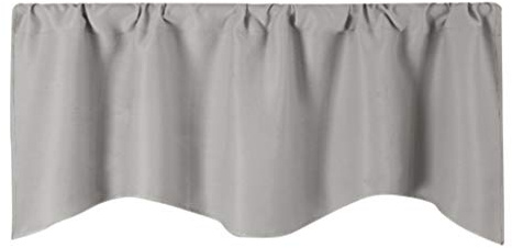 LIOOBO mantovana per Tende - Tende per mobili Piccoli - Tenda da Cucina Corta - mantovana Oscurante con Isolamento Termico (132 * 46cm)