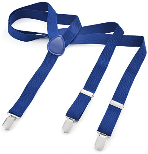 Miobo Long Hosenträger Herren Damen, Y Form, 3 Clips, elastisch, schmal