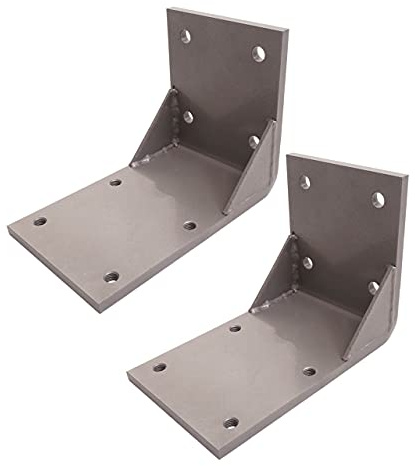 Mendler 2er-Set Deckenadapter für Kassetten-Markise T122 T123 - grau | Deckenmontage Halterung, Adapter