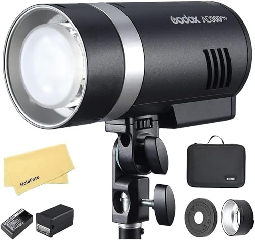 GODOX AD300 Pro Godox AD300Pro pour Appareil Photo Canon Sony Nikon Fuji Olympus Panasonic, TTL 2.4G HSS 1/8000s Stroboscope extérieur avec, 320 flashs Pleine Puissance