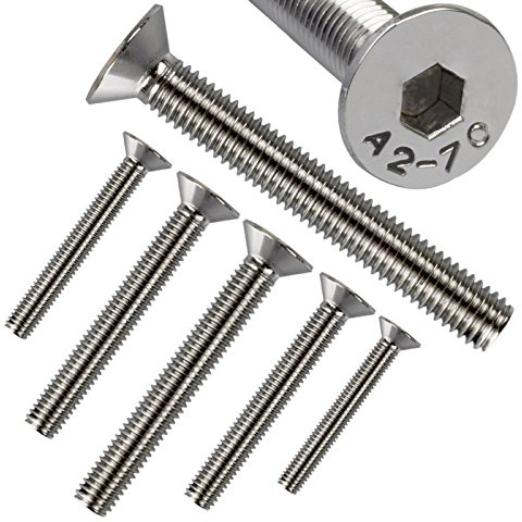 Stahlia Senkkopfschrauben M5 x 30 mm Edelstahl (100 Stück) Innensechskant Vollgewinde DIN 7991 Edelstahlschrauben Schrauben Set Senkschraube