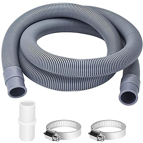Josenidny Rallonge de Tuyau de Vidange pour Machines à Laver, Tuyau de Vidange 2M Tuyau Universel pour Machine à Laver, Tuyau de Vidange Rallonge pour Lave-Vaisselle