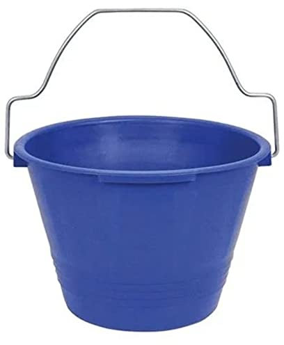 La zappa Cubo de seguridad con mango moldeado, plástico azul para albañiles