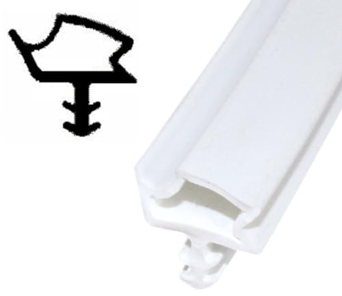 SN-TEC Zimmertürdichtung/Türdichtung/Türgummi TD 4001 für 4mm Nut und 12mm Falz, Farbe: weiß (10 Meter)