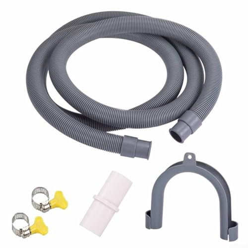 Kit d'adaptateur de tuyau de vidange extensible, longueur réglable pour lave-vaisselle et machine à laver (3 mètres)