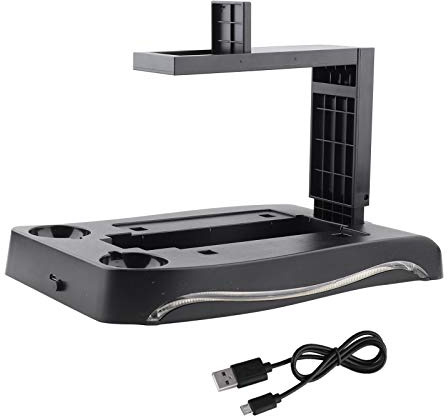 Beufee Ladestation Controller, Ladestation Ladestation Halter Halterung PS4 VR Headset Kopfhörer Klare Halterung Mit USB-Kabel ﻿