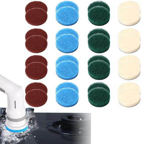 32 Stück ReinigungsbüRste Pad für Bosch BüRste, Reinigung Pads Set Kompatibel mit Bosch ReinigungsbüRste/Bosch Universal Brush, 4 Stile Pad BüRste für Bosch Home and Garden für 6033
