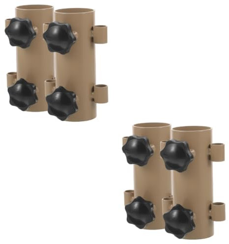 Gadpiparty 4pièces Support De Poteau De Parasol Pour Tente De Camping Base Multi-fonctionnelle Et