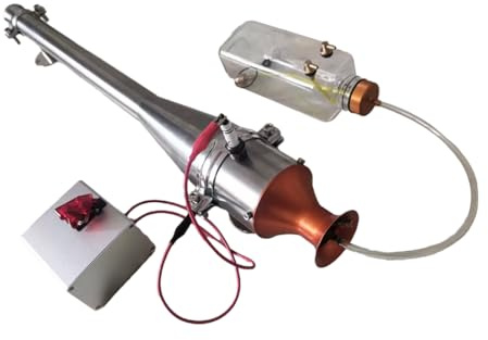 Kisss Motor Modell Bausatz, Pulse Jet DIY Mini Metall Ventilgesteuerter Benzin Viertaktmotor Bausatz, Motor Flugzeug Modell Motor Verbrennungsmotor Modellbau, Metall Motor Lernspielzeug-RTR