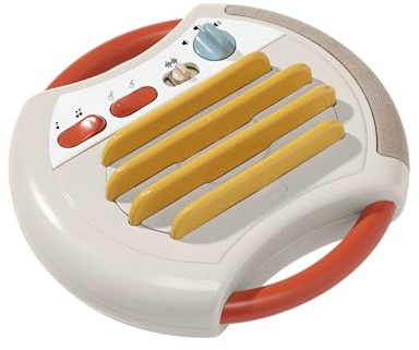 Tiny Love Tiny Rockers Gitarre, Musikalisches Spielzeug mit 4 Saiten, Soundregler, Klassik/Elektronik & Noten/Melodien Modus, Lautsprecher, Lautstärkeregler & Tragegriffen, Fördert Kreativität