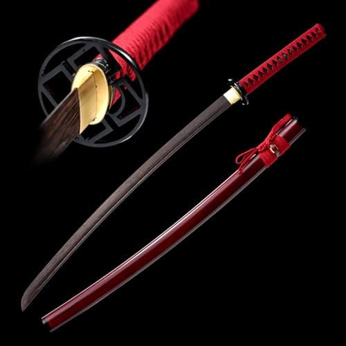 103cm japanisches Samuraischwert aus Holz,Klinge aus natürlichem Palisanderholz,Scheide aus Holzlack,handgefertigtes Bokken,hölzernes Katana als Geschenk,Kendo-Training,Ausstellung,Sammlung,Cosplay