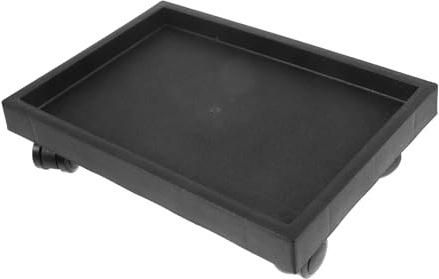 Gatuida Supporto per Vaso Rettangolare con Ruote Base Mobile per Piante da Interno Vassoio Versatile per Fioriere di Diverse Dimensioni Facilità di Spostamento e Pulizia per Piante e Bonsa