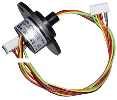 6-way conductive slip ring 22mm high-temperature Teflon line pan tilt electronic starter slip ring signal collector ring cap type conductive