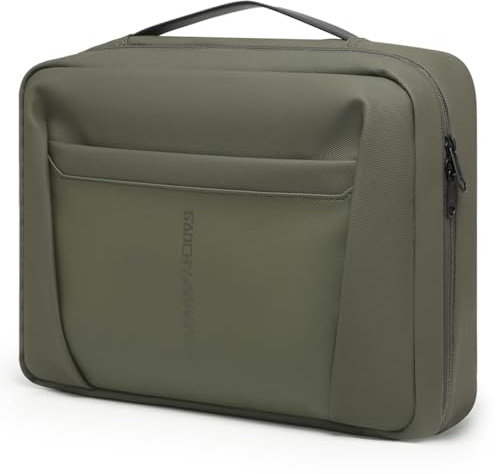 GAOCHY Trousse de Toilette Suspendue pour Hommes Femmes Sacs Voyage Trousse à Maquillage Imperméable Pliable Grande Capacité Organisateur Sac de Toilette Format avec 5 Compartiments, Cyprès Vert-M