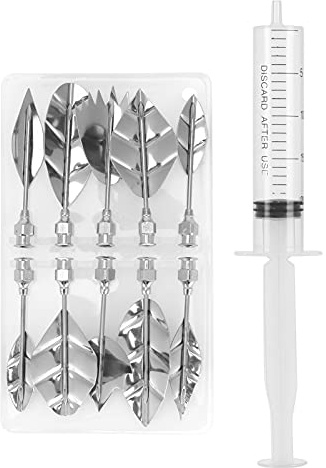 Alomejor Set di Ugelli per Siringa per Tubazioni in Acciaio Inossidabile per Decorazione di Torte, Kit di Decorazione Artistica con Fondente per Amanti della Pasticceria con 10 Ugelli, Strumenti per