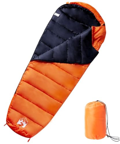 Ziaphsol mamma sovsäck för vuxna 190T polyester 215 x 85 cm, 950 g, 3 säsonger för camping, vandring, vandring, utomhus, tält, resor, backpacking med huva och dragkedja