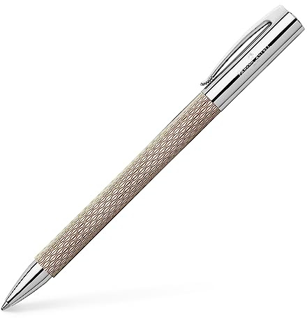 FABER-CASTELL 149616 - Dreh-Kugelschreiber, AMBITION OpArt, White Sand