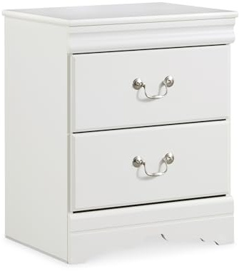 Signature Design by Ashley Anarasia Traditional Children's 2 Drawer Nightstand, 24.41 Tall, White