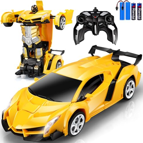 Chridark Ferngesteuertes Auto Transformator Spielzeug Transform RC Roboter Spielzeugauto für Kinder Spielzeug für 3-8 Jahre Mädchen Junge Geschenk Geburtstag Spielsachen