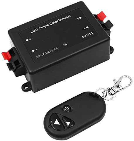 WANGCL Para todas las lámparas LED regulables con enchufe y enchufe de 12 V 8 A máx. con control remoto RF para tira LED de un solo color, interruptor de atenuación inalámbrico