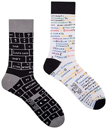 Spox Sox - calcetines coloridos, divertidos y extravagantes - un regalo divertido, 44-46, Especialista en TI