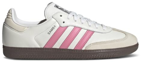adidas Samba OG Damen-Sneaker, White Lucid Pink, 5.5