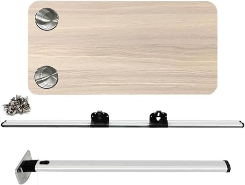 Generisch Wohnmobil Wandklapptisch,Wandklapptisch für Wohnmobile,Klapptisch Outdoor für Wohnmobil Wohnwagen Picknick,for Wohnmobil,Reisen,Picknick,Zuhause,Kleine RäUme,Wood Color,B