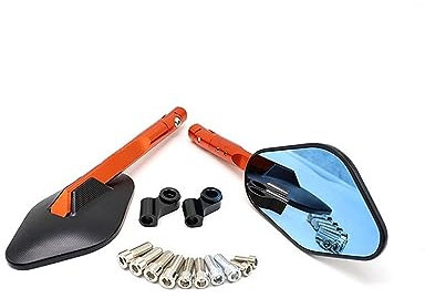 Motorrad Lenkerendenspiegel Universal Motorrad Lenkerenden Seitenspiegel Für K&AWASAKI Für NINJA400 Für Z800 Für Z750 Für Z1000 Für Z650 Für Z900 Für Z300(A)