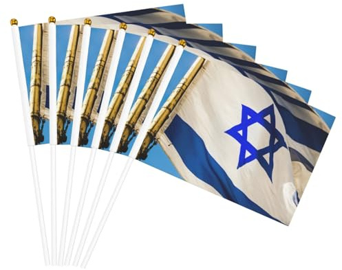 Bandera israelí impresa de mano, banderas ligeras para festivales, decoración interior y exterior, desfile y eventos de fiesta