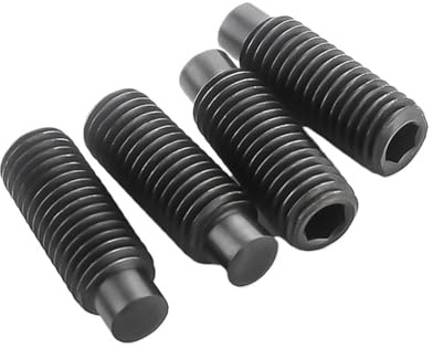M3 M4 M5 M6 M8 M10 M12 Stålskruv av klass 12.9 med sexkantshuvud och insexhylsa, med klospets, konvex ändskruv DIN915(M8x16mm (5pcs))