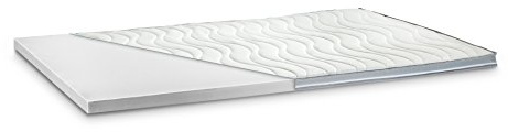 Kaltschaum Topper Matratzenauflage | 7 cm Gesamthöhe | abnehmbarer und waschbarer Bezug | Bezug mit 3D-Mesh-Klimaband und Stegkanten | H3 - fest | 200 x 200 cm