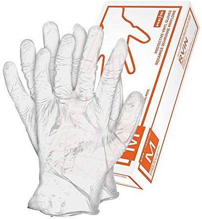 Reis RVINXL Vinylhandschuhe, Weiß, XL Größe