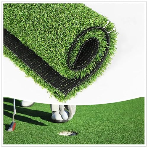 Golf Putting Green Turf (0.47 Custom Size) 10FTx14FT Multi-use Artificial Grass Rug Indoor/Outdoor Carpet, Golf Hitting Practice Mat at Home,Fake Grass Landscape for Décor