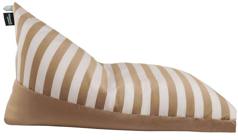 Happers Pouf Piramide Toldotex per esterno o interno, beige, XXL