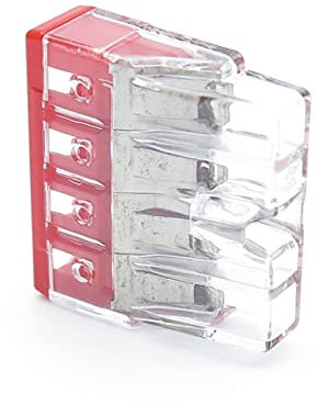 Pangocho Jinchao-Boîte de dérivation Mini connecteur Push-in 10pcs, 4 Broches, connecteur de Fil Compact, pour Blocs d'installation de boîte de jonction Dispositif de Protection