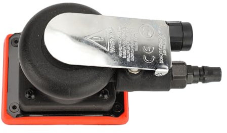 FILFEEL Square Air Sander, 3x4in Air Squares Sander 12000r/min 6kg 0,63mpa, Ergonomiskt Handtag, Avgassystem, Bred Applikation, för Legeringsstålslipmaskin