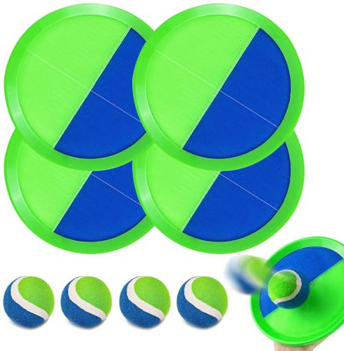 Klettballspiel für Kinder Klettball, Klettballspiel Wurfspiel Wasserdicht Ball, Strandspielzeug, Klettspiel Wurf Spiel, Familie Outdoor Spiele, Draußen Strand Spielzeug 3 4 5 6 Jahre Kinder Geschenke