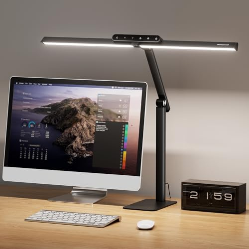 Honeywell HJ1BK Eye-Caring 1200LM LED Architect Desk Lamp for Home Office