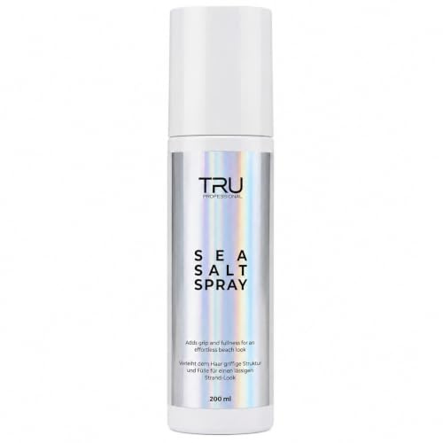 TRU Sea Salt Spray 200 ml, Texturspray für strukturierte Haarstyles | Texturgebendes Stylingspray, unterstützt griffige Looks und natürliche Haarstruktur, für verschiedene Haarlängen