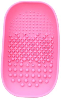 Rosa Make Leicht Pinsel Reinigungspad Silikon Up, Reinigen für Frauen | Wasser Befüllbar, Kompakte Bürstenreinigungsplatte, für Make Up Pinsel, Platzsparend Verstaut Zufällige Farbe