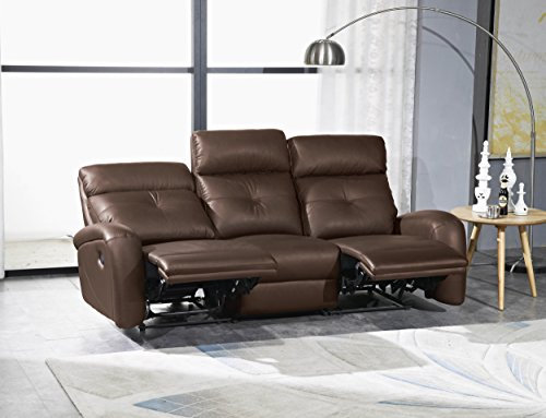 Mapo Möbel Voll-Leder Fernsehsofa Relaxsofa 3-Sitzer 5130-3-08