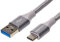 Amazon Basics Cavo di ricarica USB 3.1 Gen 2, da USB-C a USB-A, in nylon a doppia treccia, 0.9 m, grigio scuro