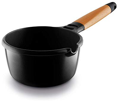 Castey - Cazo Inducción 18 cm Mango Madera Cedro