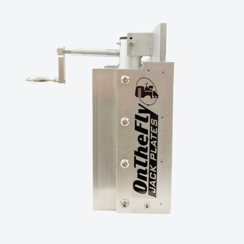Adjustable Manual Boat Jack Plate – High Grade Marine Aluminum – Standard Unit - for up to 30hp Outboard Motors – by On The Fly Jack Plates