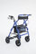 e-wiwa Rollator in alluminio trasformabile in carrozzina, con pedane indipendenti, impugnature anatomiche regolabili in altezza, sedile, poggiaschiena, cestino
