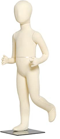 Schaufensterpuppe in Kindergröße, Torso, Ganzkörper-Dummy/Schneiderpuppe zum Nähen, Boutique, Einzelhandelsdisplay, 5 – 14 Jahre alt, Flexible, tragbare Schaufensterpuppe (0 Jahre